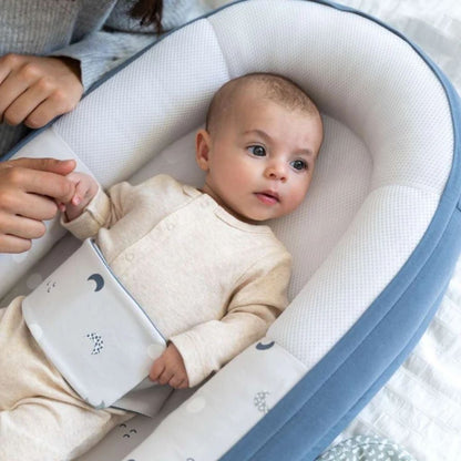 doomoo Nid de bébé Cocoon Blue Grey Moon