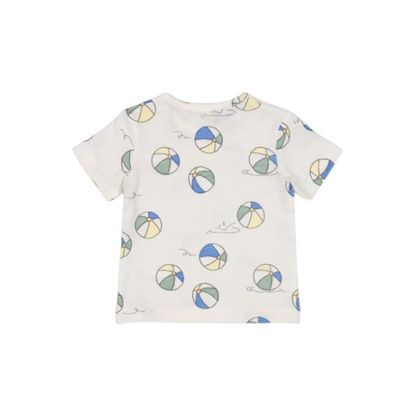 Feetje T-shirt AOP Pool Time m 74 Offwhite Jongens