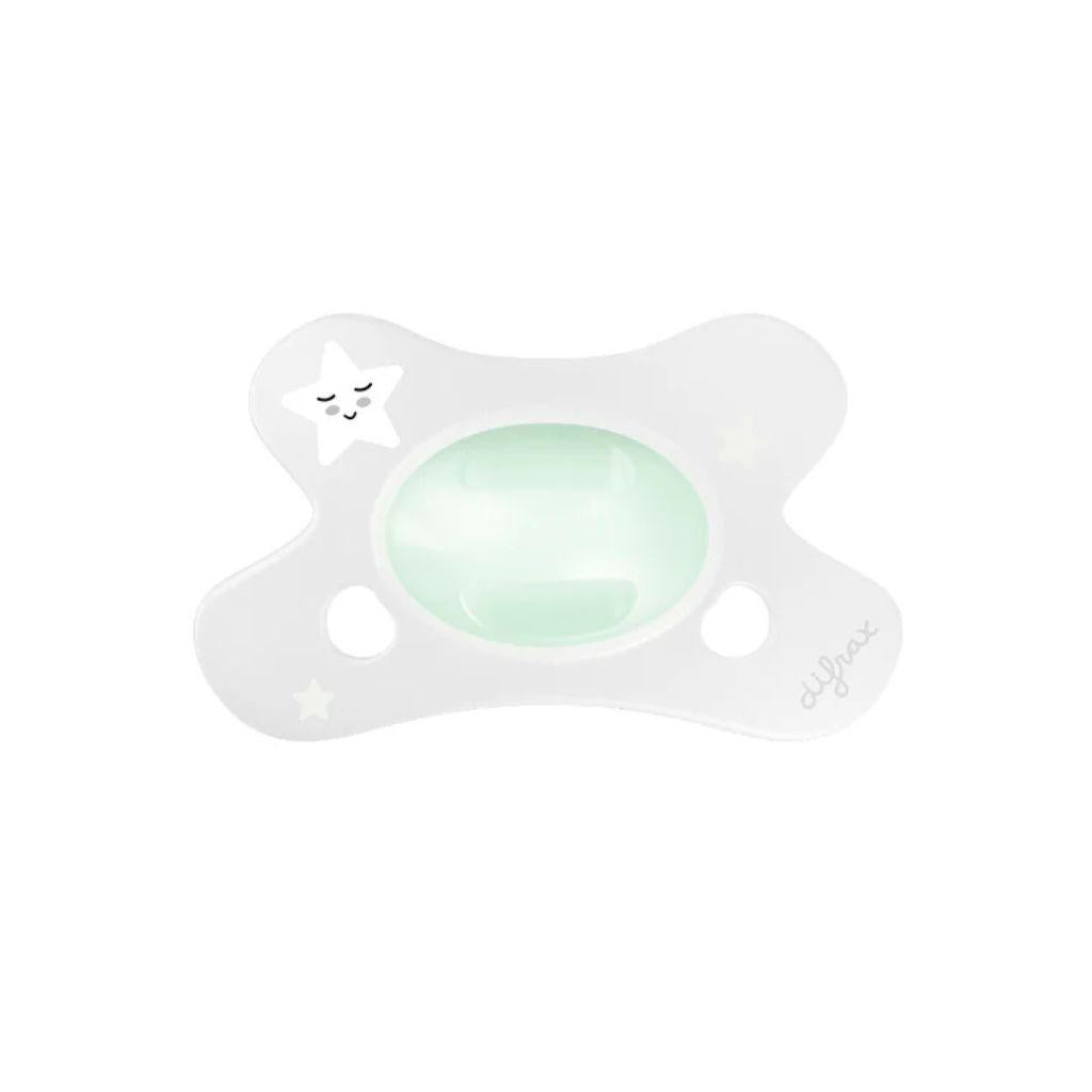 Difrax Sucette Dental 0-6 mois Moutons Glow in the Dark