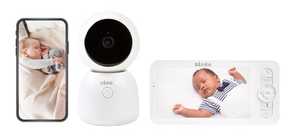 Béaba Babyphone avec caméra Zen Night Light blanc