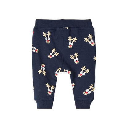 Name it broek aop christmas, m 74, Dark Sapphire,uniseks