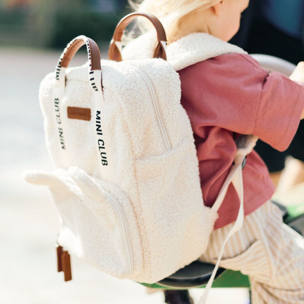 Childhome rugzak Mini Club Teddy Ecru