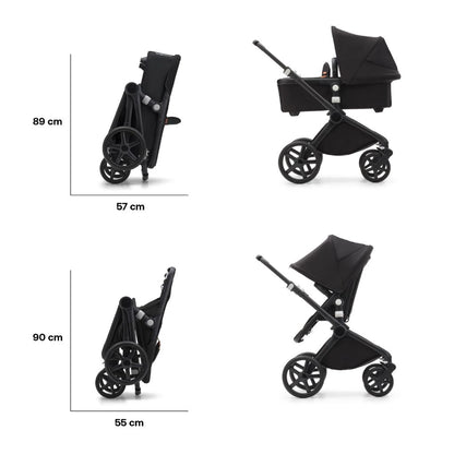 Bugaboo Poussette 2-en-1 Fox Cub Noir/Noir Nuit