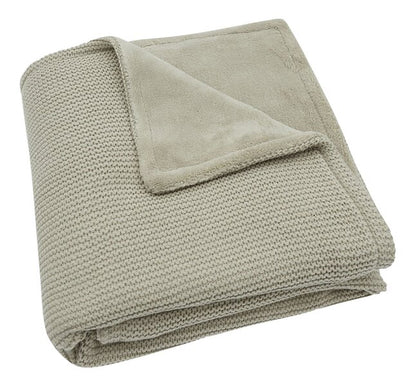Jollein Couverture pour berceau ou parc Basic Knit fleece Olive Green 