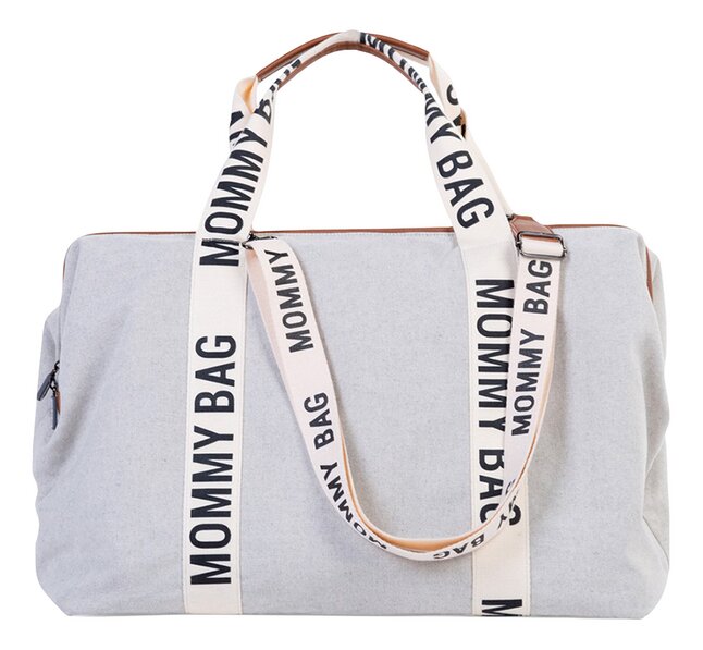 Childhome Sac à langer Mommy Bag Signature Canvas écru
