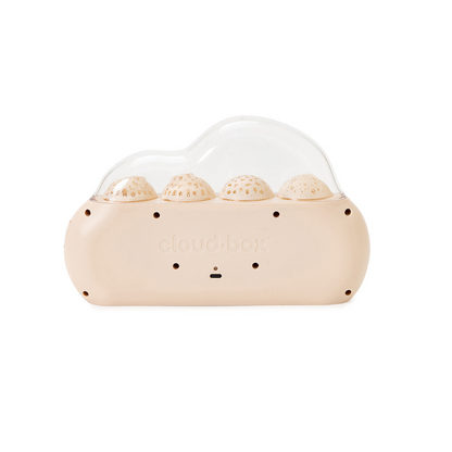 Cloud B Veilleuse/projecteur & Conteuse d'histoires CloudBox™ Bilingue beige