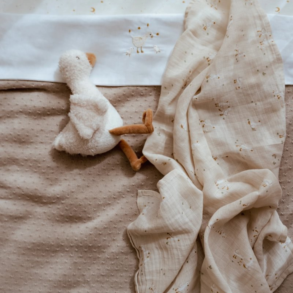 Little Dutch Drap-housse pour lit Moon & Stars blanc