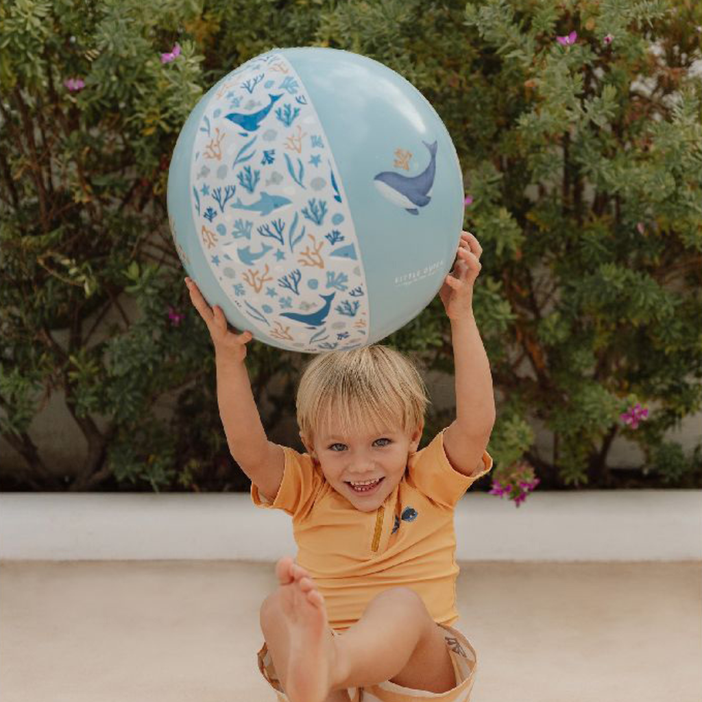 Little Dutch Strandbal Ocean Dreams Blauw 35 cm