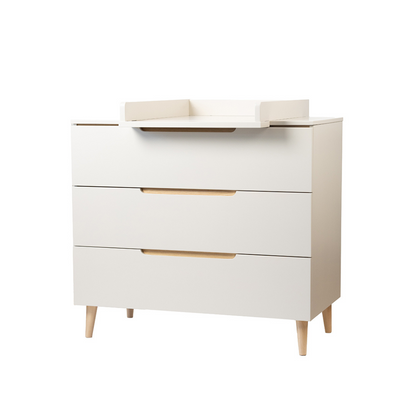 Pericles 3-delige babykamer (bed 120 x 60 + commode met verlengstuk + kast 2 deuren) Nomad dune beige