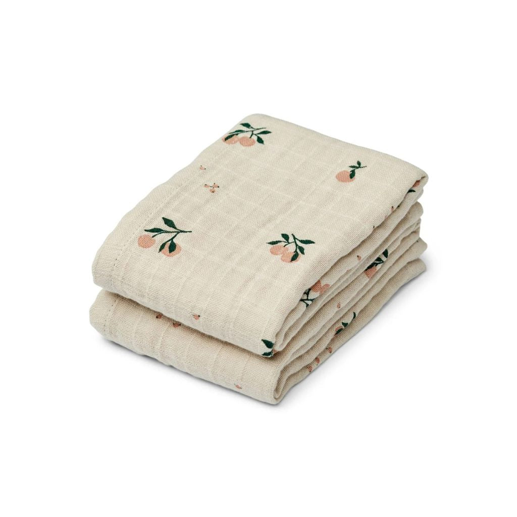 Liewood Tetradoek Peach Sea shell - 2 stuks