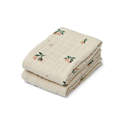 Liewood Tetradoek Peach Sea shell - 2 stuks