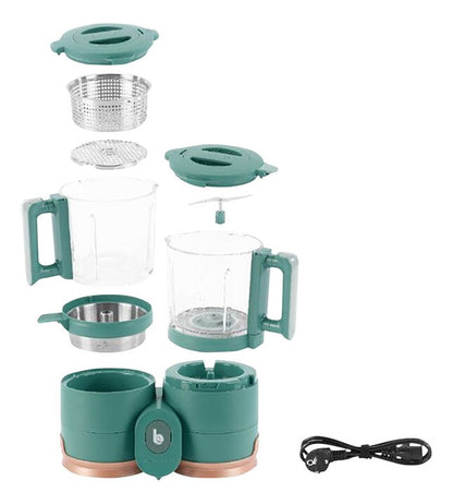Babymoov Stoomkoker-mixer Nutribaby Glass Forest Green