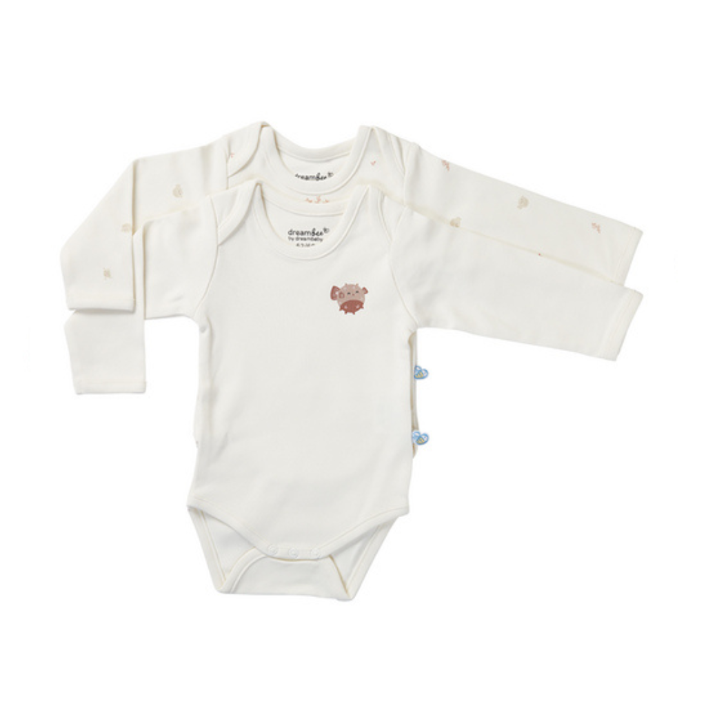 Dreambee Body à manches longues Billie poisson-globe beige - 2 pièces taille