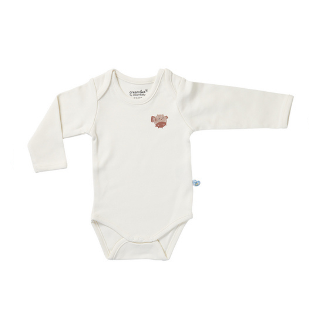 Dreambee Body à manches longues Billie poisson-globe beige - 2 pièces taille