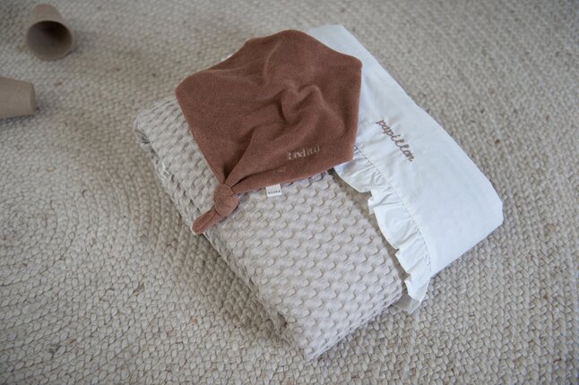Koeka Drap pour lit Ruffle Warm White