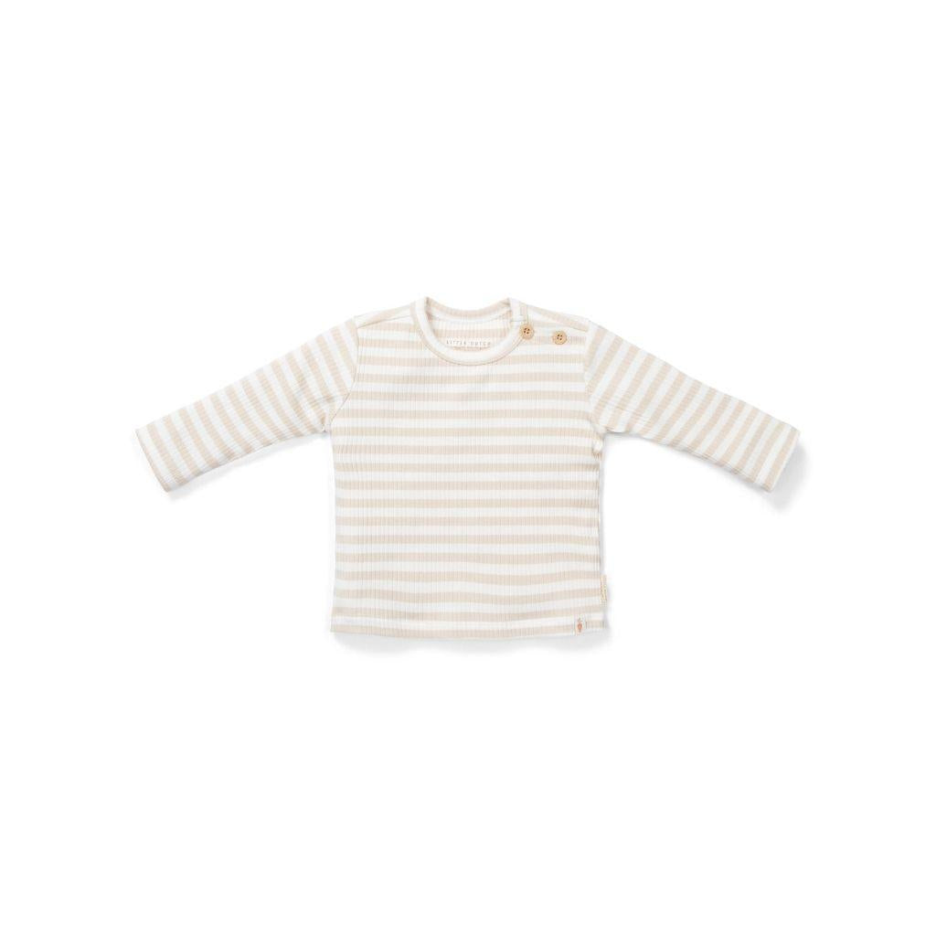 Little Dutch T-shirt à manches longues Baby Bunny Stripe Sand