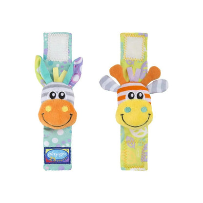 Playgro Hochet pour poignet et pied Zèbre & Girafe