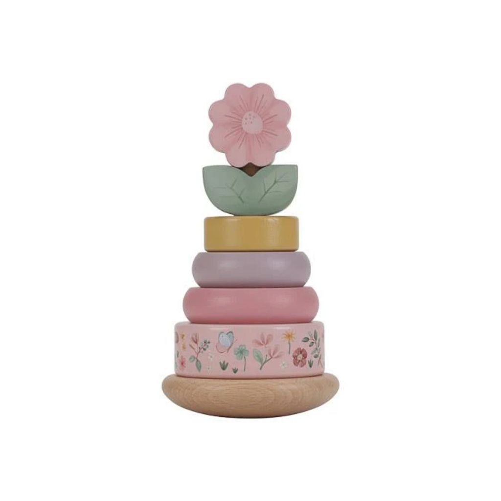 Little Dutch Tour d'empilage en bois Fairy Garden Fleur