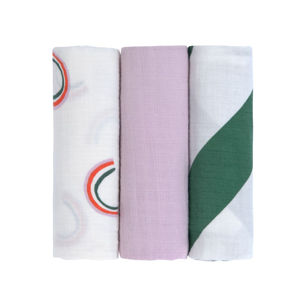 Lässig Tetradoek Happy Rascals Lavender - 3 stuks