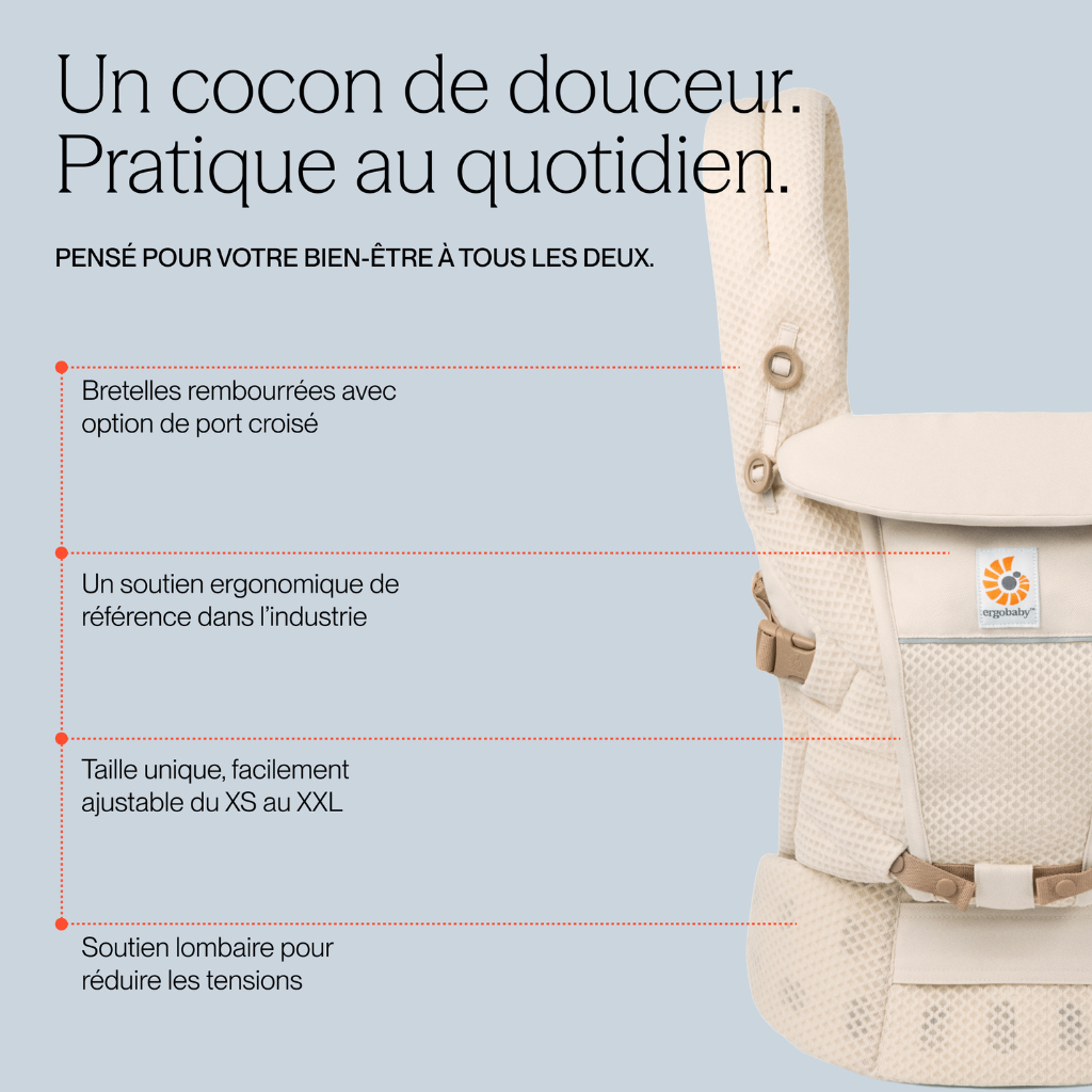 ERGObaby Combidrager Adapt Soft Flex Mesh beige