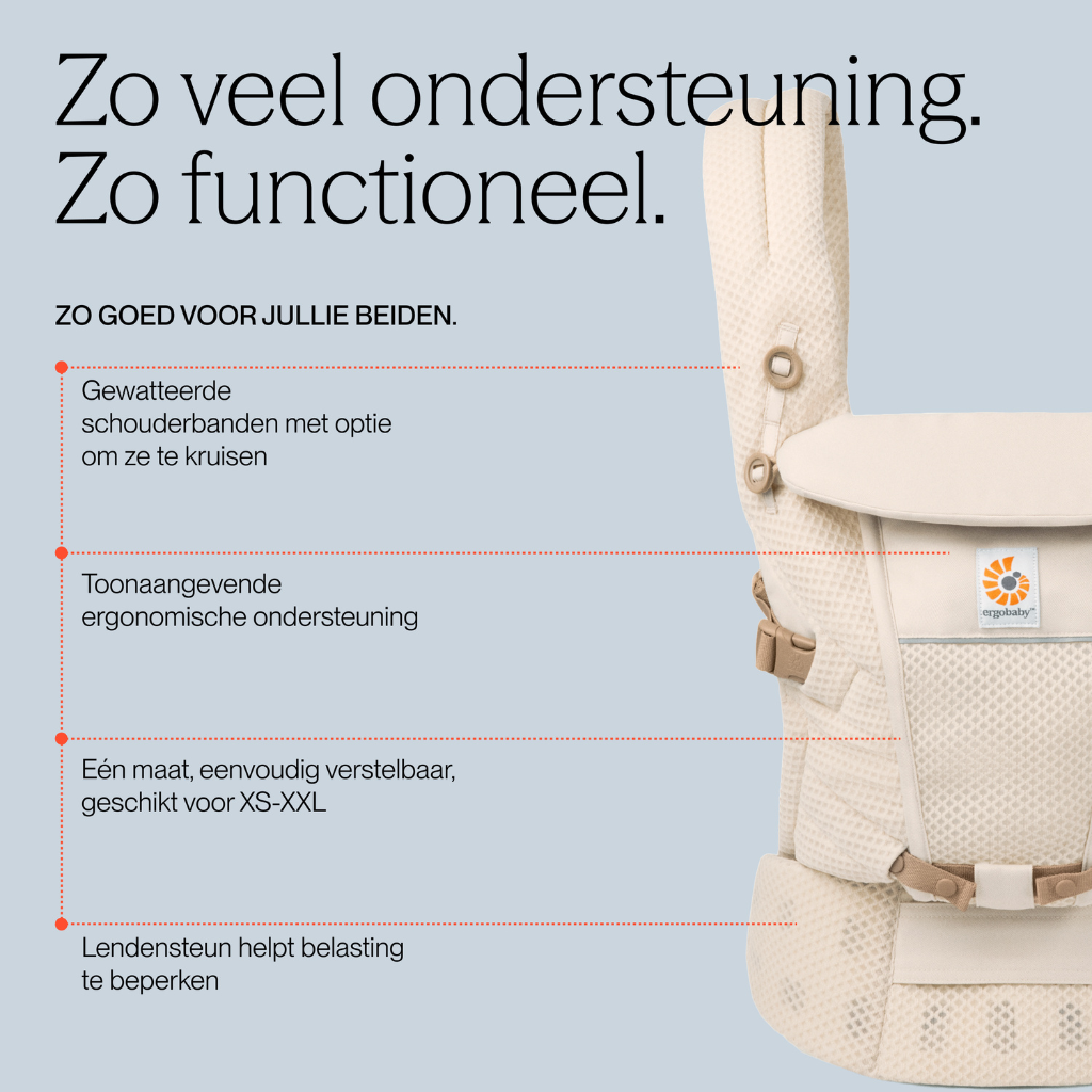 ERGObaby Combidrager Adapt Soft Flex Mesh beige