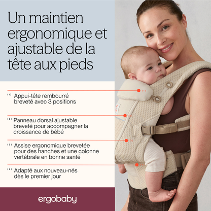 ERGObaby Combidrager Adapt Soft Flex Mesh beige