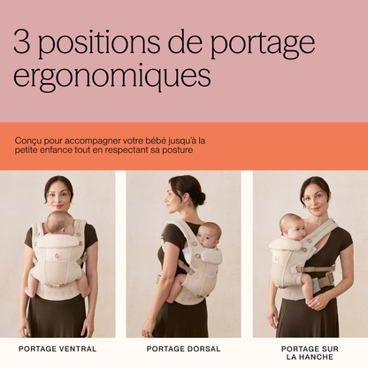 ERGObaby Combidrager Adapt Soft Flex Mesh beige