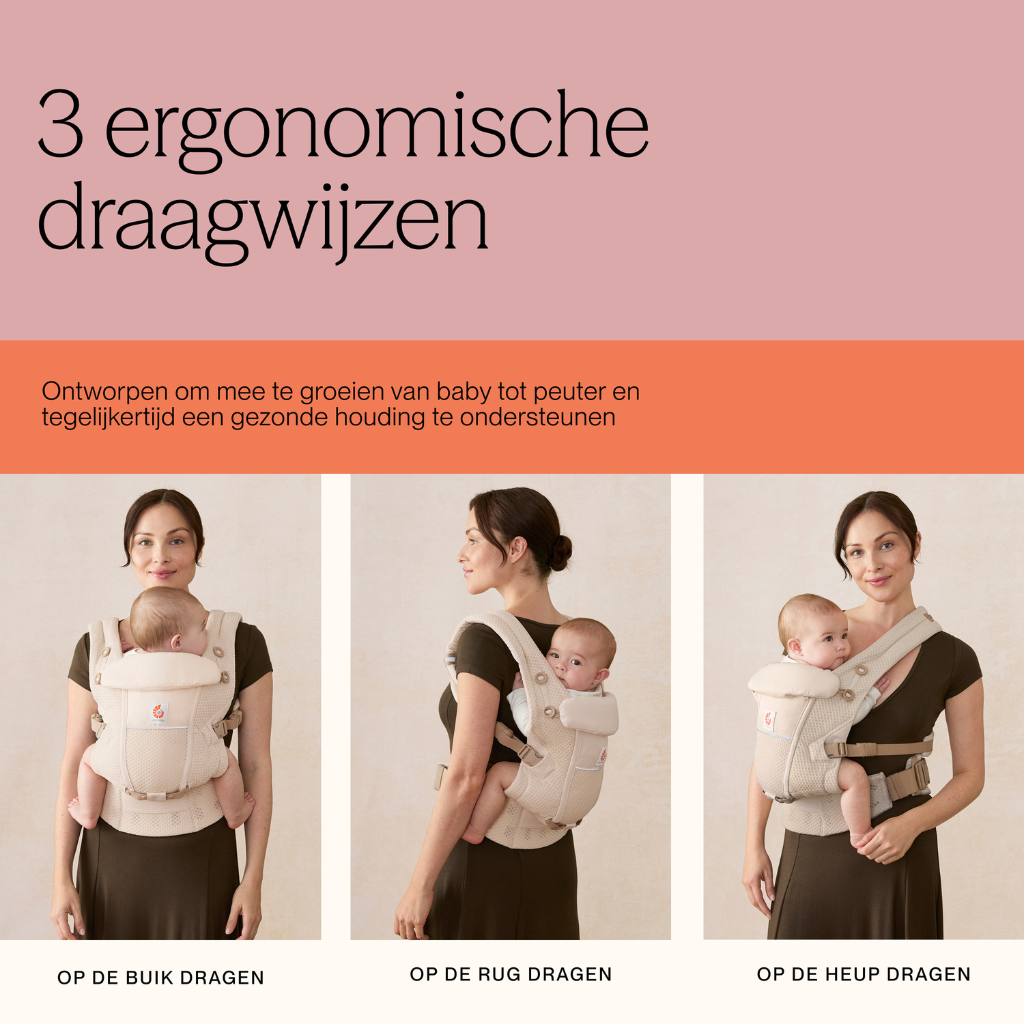 ERGObaby Combidrager Adapt Soft Flex Mesh beige