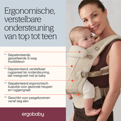 ERGObaby Combidrager Adapt Soft Flex Mesh beige