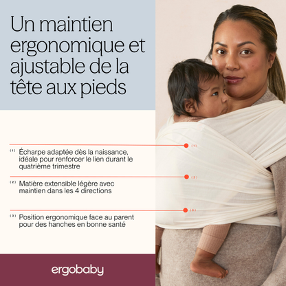 ERGObaby Draagdoek Aura Knit Cream