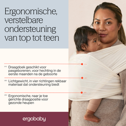 ERGObaby Draagdoek Aura Knit Cream