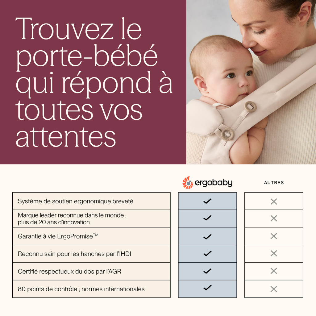 ERGObaby Draagdoek Aura Knit Cream