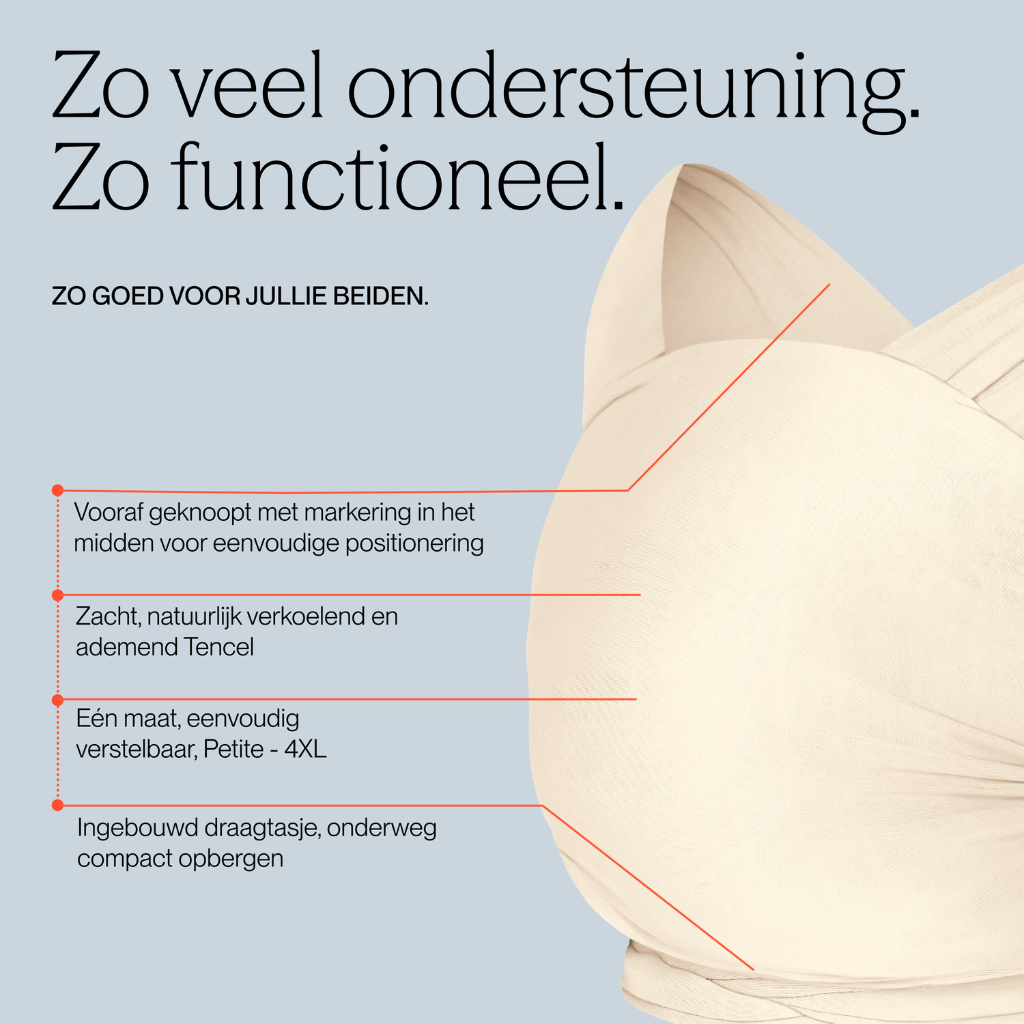 ERGObaby Draagdoek Aura Knit Cream