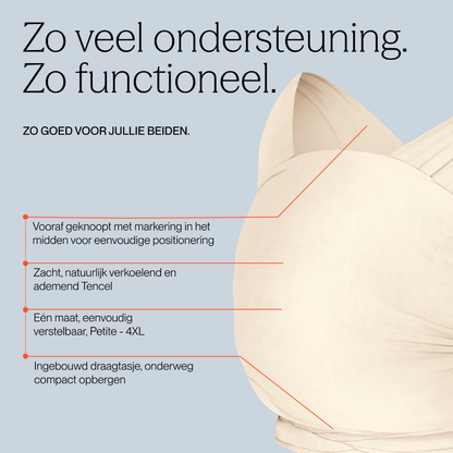 ERGObaby Draagdoek Aura Knit Cream