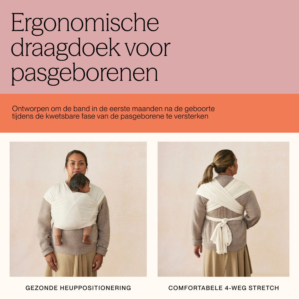 ERGObaby Draagdoek Aura Knit Cream