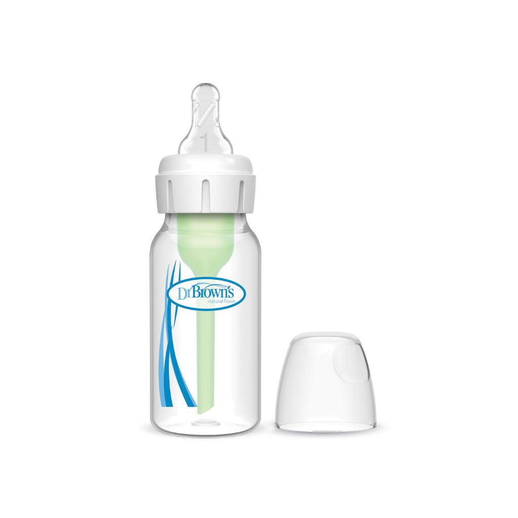 Dr. Brown's Biberon anticolique Options+ à col étroit transparent 120 ml