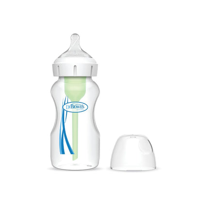 Dr. Brown's Biberon anticolique Options+ à col large transparent 270 ml