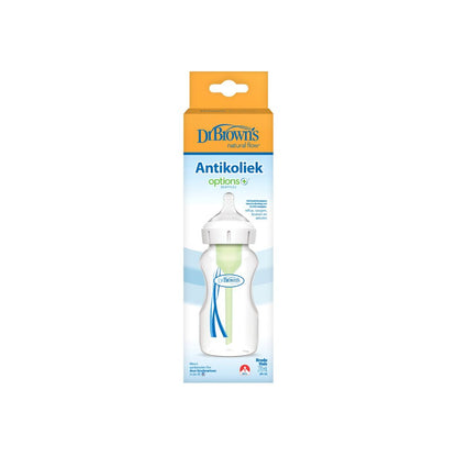 Dr. Brown's Biberon anticolique Options+ à col large transparent 270 ml