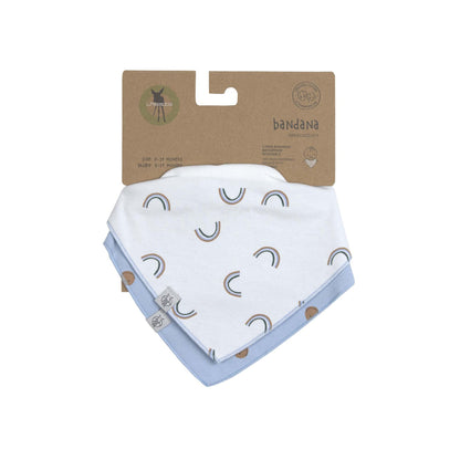 Lässig Bandana slab Happy Rascals Smile Sky Blue - 2 stuks