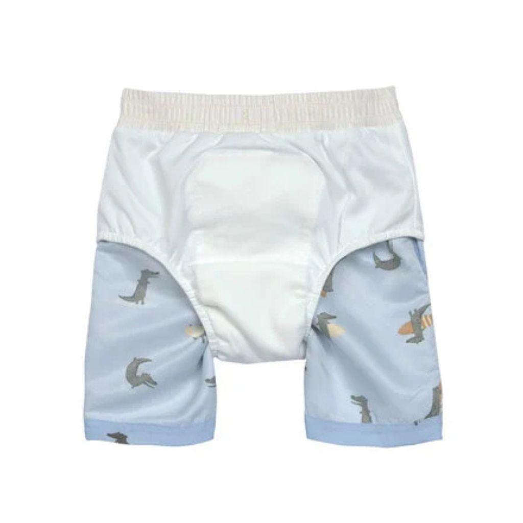 Lässig Short de bain Crocodile boy Sky Blue 13-18 months taille 86