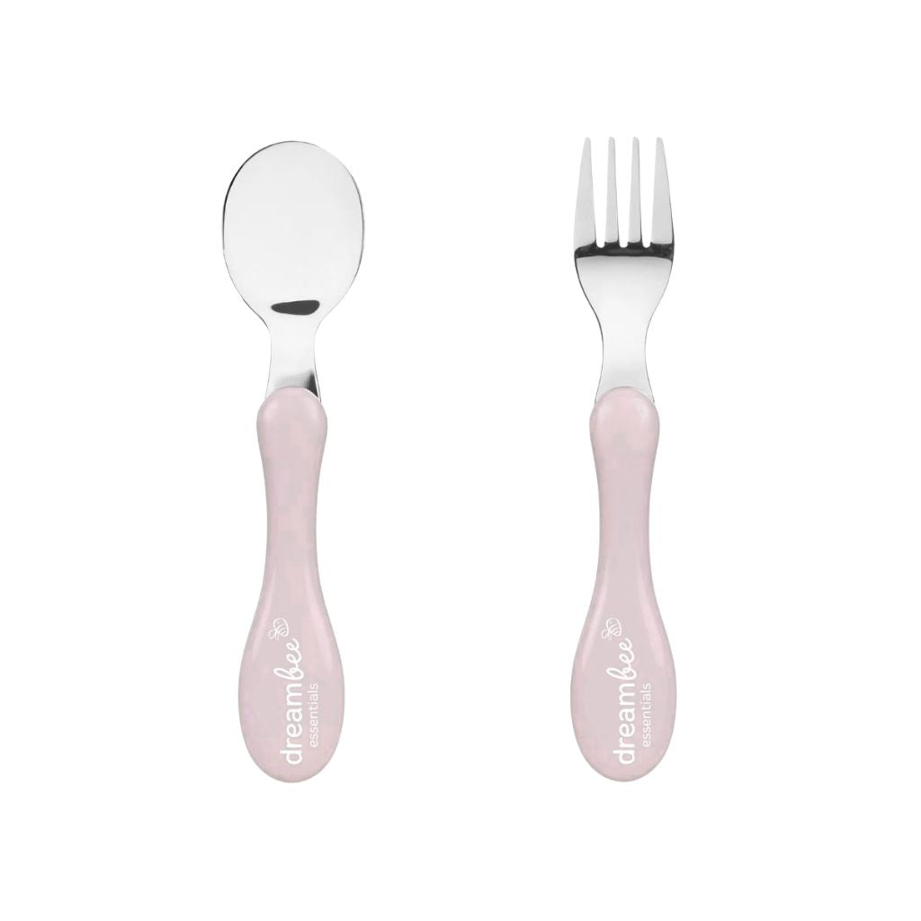 Dreambee Bestekset lepel en vork roze