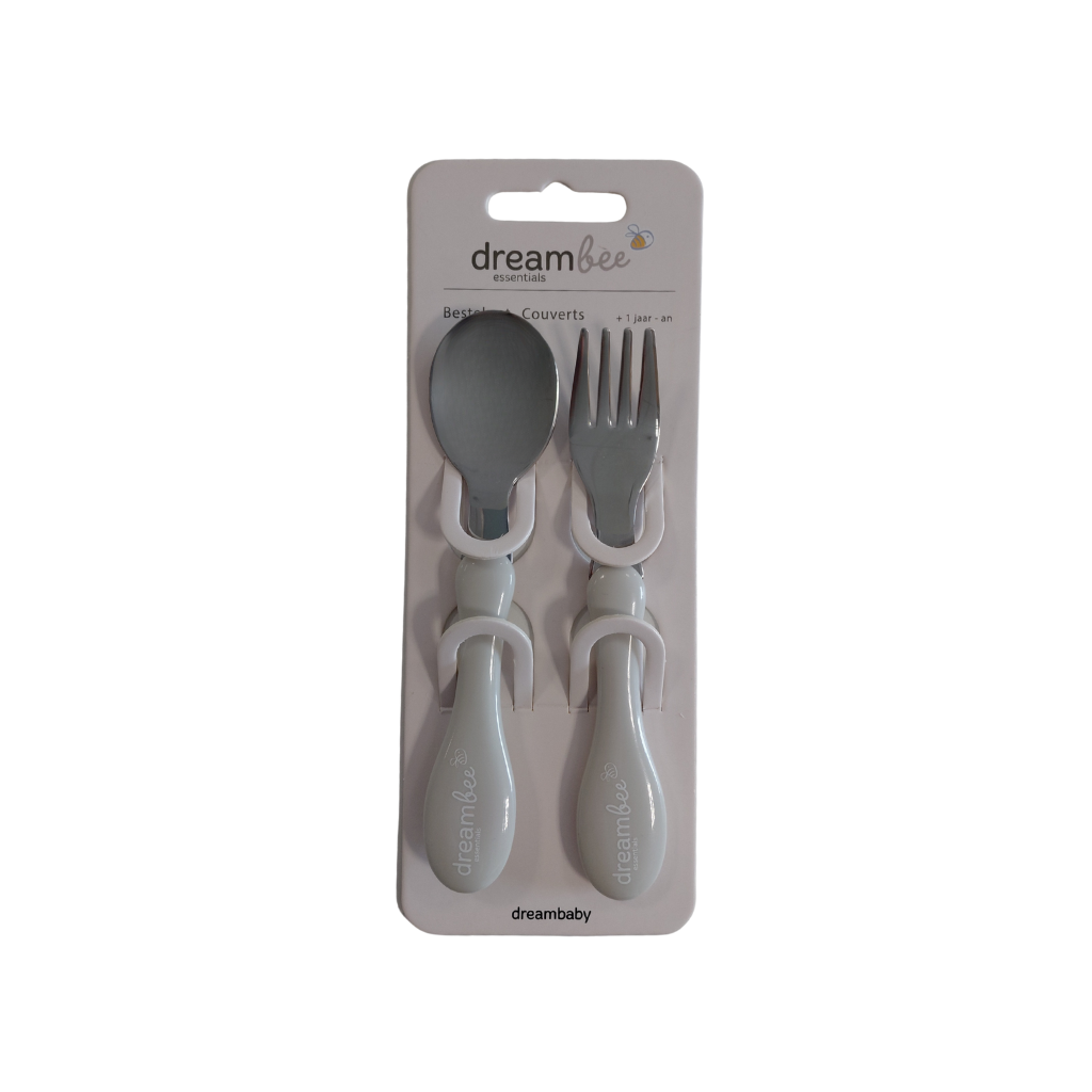 Dreambee Bestekset lepel en vork beige