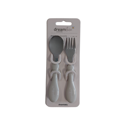 Dreambee Bestekset lepel en vork beige