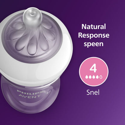 Philips AVENT Zuigfles Natural Response transparant 330 ml