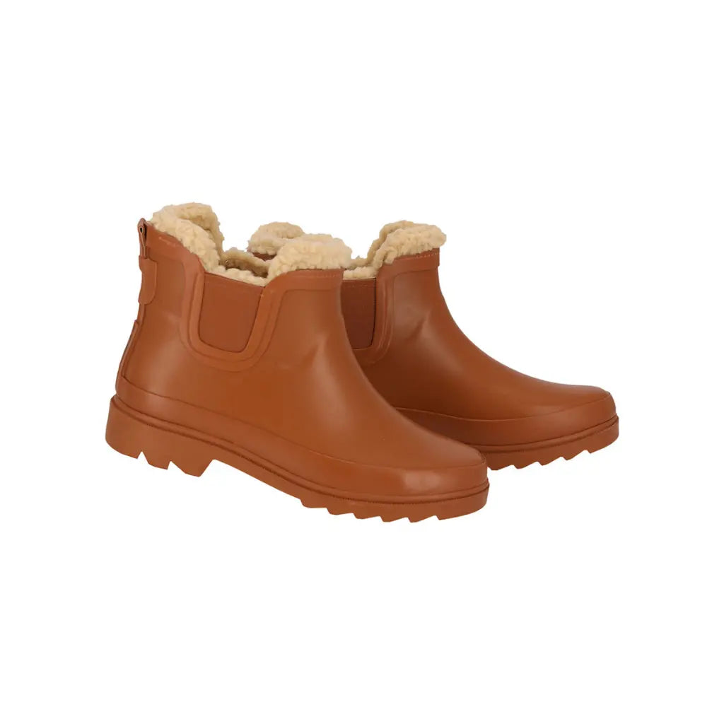 XQ Botte de pluie Chelsea doublée Brown 21/22