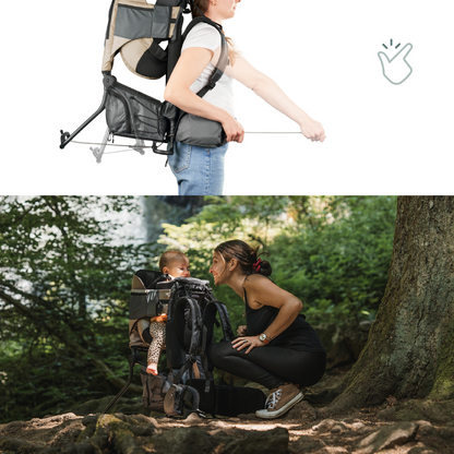 Babymoov Rugdrager Moov & Hike Dune + regenhoes