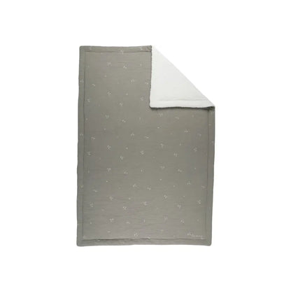 Noukie's Couverture mousseline & sherpa kaki 100 x 140 cm