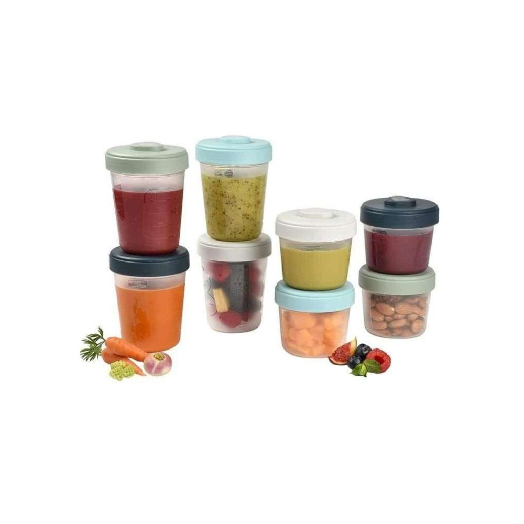 Béaba Pot de conservation Set Multicolore – 8 pièces