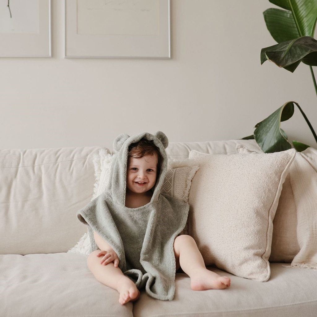 Mushie Poncho Bear Moss