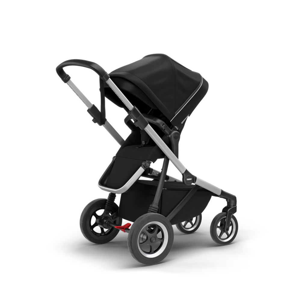 Thule Wandelwagen Sleek + draagmand Midnight Black